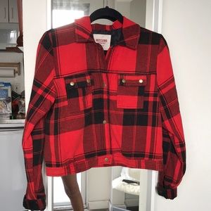 MOSSIMO SUPPLY CO • Red Flannel Jacket